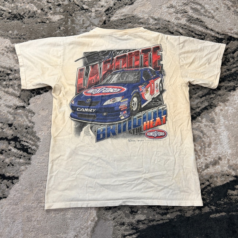 Vintage NASCAR Chase‎ Authentics T Shirt Mens Medium White Terry Labonte Racing